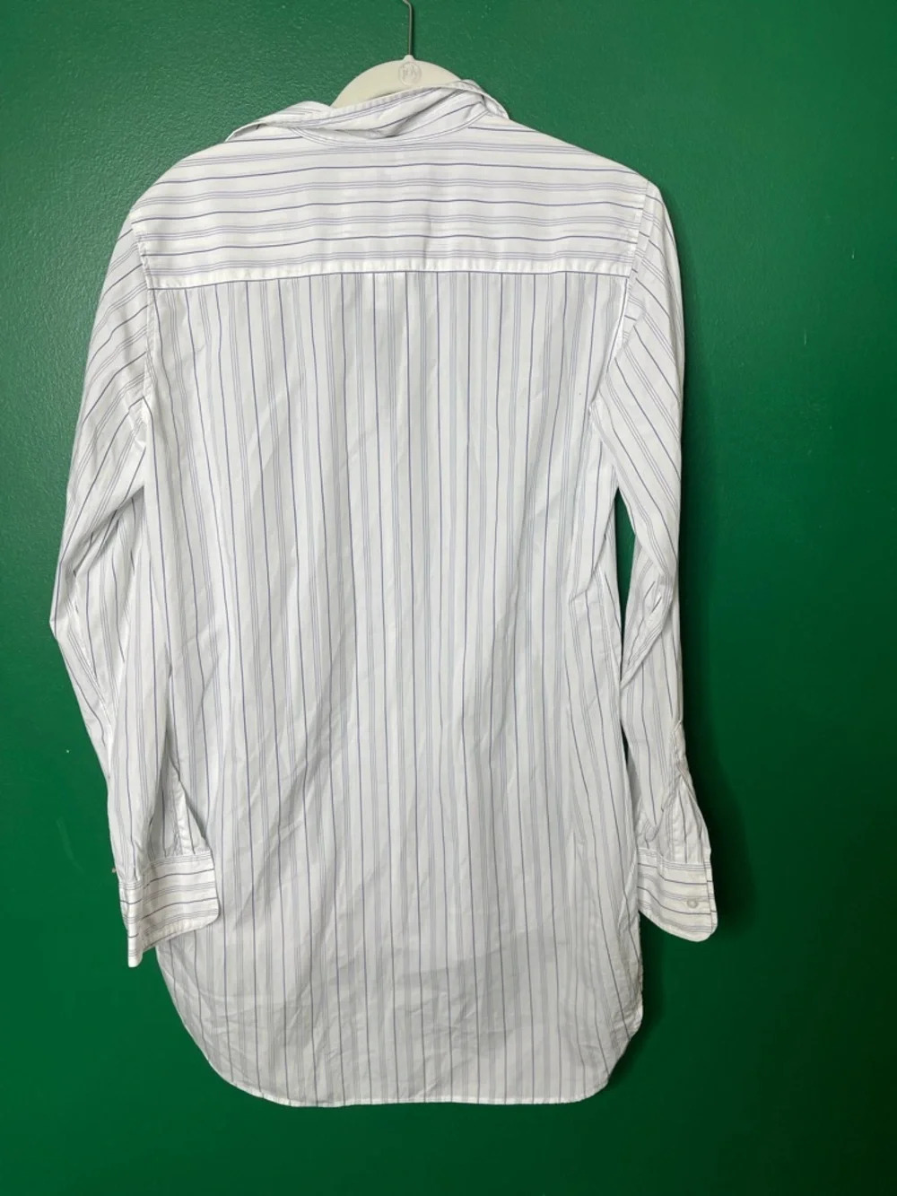 Frank & Eileen NWOT Grayson White Striped Button Down Relaxed Tunic Shirt Sz L - Picture 8 of 11